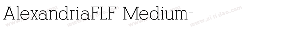 AlexandriaFLF Medium字体转换